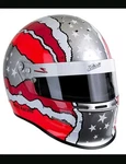 Zamp RZ-32 Graphic Helmet Xl 62 SA2010 Rated Auto Racing Silver/orange/red New. Price: $240.00.