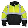 Safety SAS-690-1509 Hi-viz CLASS-3 Hooded Bomber Jacket, Large, Yellow New. Price: $62.28.