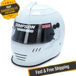 Simpson 7707381 Speedway Shark White Composite L+ Racing Helmet New. Price: $449.95.