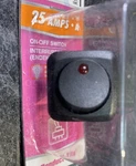 Dorman 84880 Rocker Switch - Round Black Body With Red Led 12V 25A New. Price: $7.99.