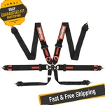 Racequip 851001 Black 6-POINT Pull Down Lap Seat Belt Set New. Price: $306.95.