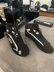 001274F Sparco Slalom+ Race Boots Fabric & Suede Fireproof Fia 8856-2018 Size 10 New. Price: $135.00.