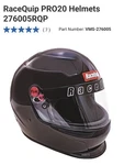 Racequip PRO25 Full Face Helmet- Large Gloss Black (277005RQP) New. Price: $280.00.
