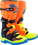 Alpinestars Tech 5 Boots Blue/orange/yellow Fluo 9 New. Price: $399.95.