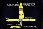 Rjs Sfi 16.1 Latch&link Bolt Harness Belt V Roll Bar Mount Yellow Black Hw New. Price: $91.99.