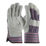 Pip Leather Palm Gloves, Cowhide, Safety Cuff, Wing Thumb, Full Finger, Blue, New. Price: $49.01.