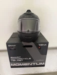 Sena Momentum Full Face Motorcycle Helmet W/ Built In Camera & Bluetooth Black Pre-owned. Price: $200.00.
