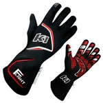 K1 Racegear 23-FLT-NR-2XL Flight Nomex Racing Gloves Black/red New. Price: $202.48.
