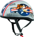 New Skid Lids Bomber Pinup Helmet - Silver Medium Motorcycle/offroad. Price: $69.95.