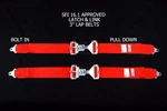 Rjs Racing Sfi 16.1 Latch & Link 3" Lap Belts Red Pair 50502-4 15001904 New. Price: $98.99.