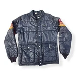 Vintage Simpson Racing Jacket Mens Medium Black Puffer Race Stripe Patch Usa Pre-owned. Price: $70.00.