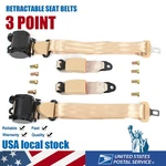 2 Pack Beige Universal 3 Point Retractable Adjustable Car Seat Belt Stock New. Price: $41.96.