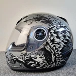 Scorpion Exo 400 Motorcycle Helmet Full Face Size Rapture Silver Dot Snell Pre-owned. Price: $34.29.