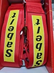 Sabelt 3" Red Shoulder Harness Pair New. Price: $40.00.