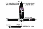 Rjs Racing Sfi 16.1 Latch&link Harness Belt V Roll Bar Mount Black Hw New. Price: $91.99.