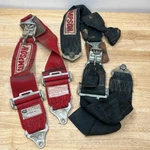 Lot Of 2 Simpson Race Products Safety Harnesses Sfi 16.1 Latch Link Red Black Used. Price: $50.00.