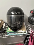 Hjc CL-14 Motorcycle Helmet Black, Full-face Pre-owned. Price: $50.00.