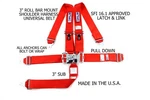 Rjs Racing Sfi 16.1 Latch & Link Harness 5 Pt Universal Belt Red 1128904 New. Price: $94.99.