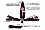 Rjs Racing Sfi 16.1 Elite 5PT Cam Lock Harness Belt Black Red Stripe 30300-16-23 New. Price: $197.99.