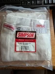 Simpson Safety 20101L Carbonx Bottoms Large White New. Price: $50.00.