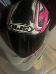 2 Hjc Helmets: 1 Xs And Medium Pre-owned. Price: $35.00.