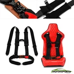 Universal 4-POINT 3" Car Auto Safety Black Racing Sport Seat Belt Harness Strap New. Price: $76.99.