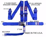Rjs Racing Sfi 16.1 Latch & Link 5 Pt Floor Mount Harness Blue 1130203 New. Price: $134.19.