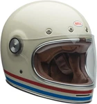 Bell Bullitt Helmet Stripes Gloss Pearl White/red/blue - Large New. Price: $389.00.