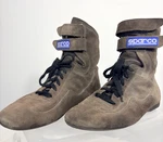 Sparco Race Driving Shoes Nomex Brown Fia 86 Rules ISO6940 Italy 44 10.5 Used. Price: $75.00.