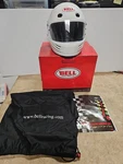 Bell Racer M4 Series White Helmet Sa 10 59 Medium 2022048 Nice Pre-owned. Price: $149.99.