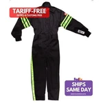 Racequip 1950792RQP, One Black Fire Retardant Fabric Suit Sin Fits Gle Lay New. Price: $174.05.