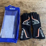 Sparco Tide Gloves Racing Amazing Black Orange Fia 8856-2018 Size New. Price: $149.95.