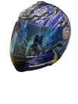 Scorpion EXO-400 Octane Full Face Motorcycle Helmet Blue Black Large Dot Pre-owned. Price: $69.00.