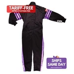 Racequip 1950590RQP, One Black Fire Retardant Fabric Suit Sin Fits Gle Lay New. Price: $175.78.