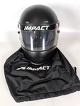 Impact Racing Model 1320 Helmet Flat Black Size: Small 57-59 Cm Pre-owned. Price: $199.99.
