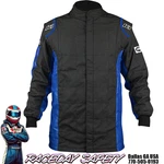 K1 Racegear Sportsman Racing Jacket Black/blue Sfi 3.2A/5 Size 3X-LARGE New. Price: $295.00.