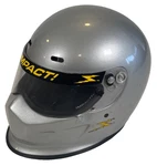Impact Racing Champ Race Car Track Helmet Silver Size Small Used. Price: $179.95.