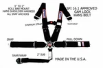 Rjs Racing Sfi 16.1 5PT Hans Cam Lock Roll Bar Mount Snap Belt Black 1053401 New. Price: $204.99.