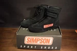 Simpson Racing 28100BK Stealth Sprint Shoes Black Size Circut Pro Box New. Price: $175.00.