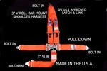 Rjs Racing Sfi 16.1 Latch & Link 5PT "v" Harness Bolt Orange All Black Hardware New. Price: $104.99.