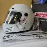 Simpson Helmet White Racing Tinted + Clear Visor 7-1/8 Super Voyager Fr 2006 New. Price: $224.09.
