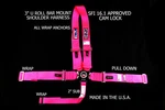 Rjs Racing Sfi 16.1 5PT Cam Lock "u" Roll Bar Mount Harness Hot Pink & Black Hw New. Price: $147.99.