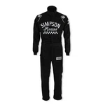 Simpson Racing CK02321 Checkers Suit Sfi 5 - Adult Large Black New. Price: $665.95.