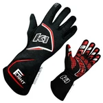 K1 Racegear Gloves Flight Medium Black-red- 23-FLT-NR-M New. Price: $211.67.