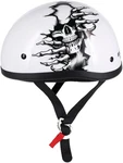 Skid Lid Born Wild Motorcycle Half Helmet White New. Price: $82.62.