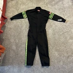 Racequip 1950797 SFI-1 Jr Suit One Piece Green Trim Kxxl Used. Price: $40.00.