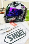 Shoei RF-1200 Duchess Full Face Helmet/purple Mirror Visor/cardo Freecom 4/XS New. Price: $549.95.