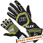 K1 Racegear 23-FLX-NFY-M Medium Black/yellow Nomex Flex Driving Gloves New. Price: $122.26.
