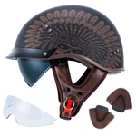Vcoros Half Helmet Motorcycle Dot Approved Open Face Large, F07 Indian New. Price: $127.25.