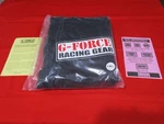 New 4125LRGBK G-force Piece Single Layer Driving Suit. GF-125SUIT-SFI-3.2A/1. Price: $100.00.
